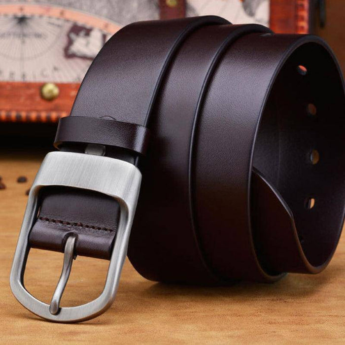 Formal leather belts for men