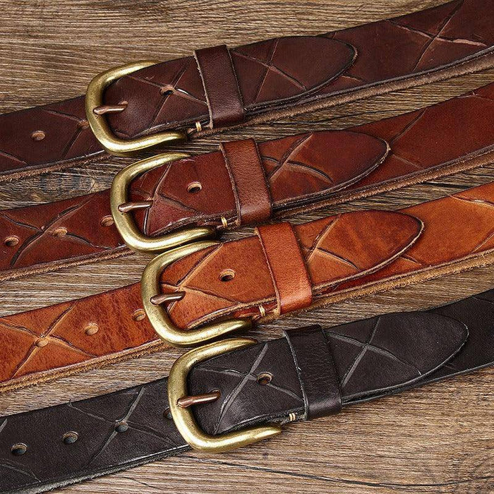 Men's leather belts made in USA
