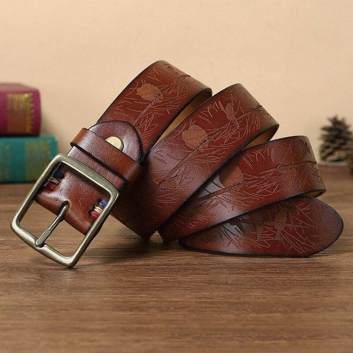 Leather belts for outdoor activities