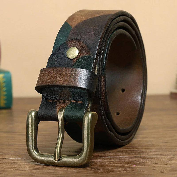 Men's leather belts for jeans
