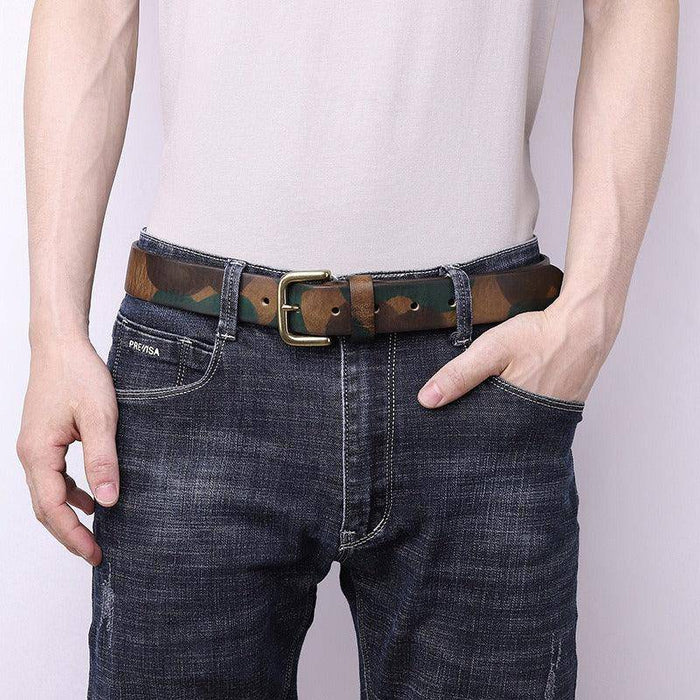 Men's leather belts for work