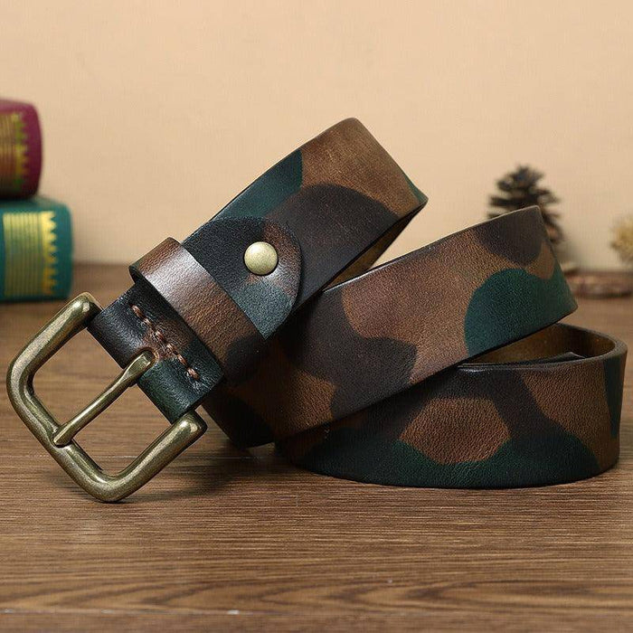 Men's leather belts for travel