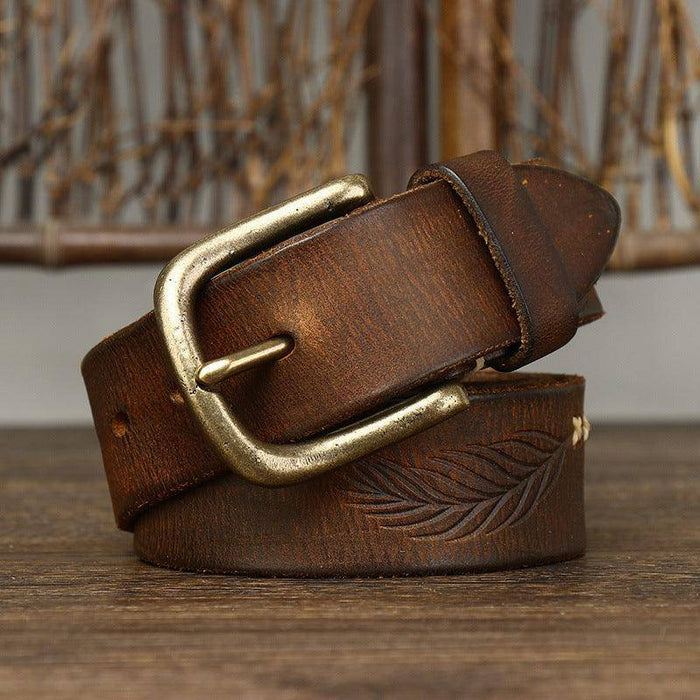 Casual leather belts for men