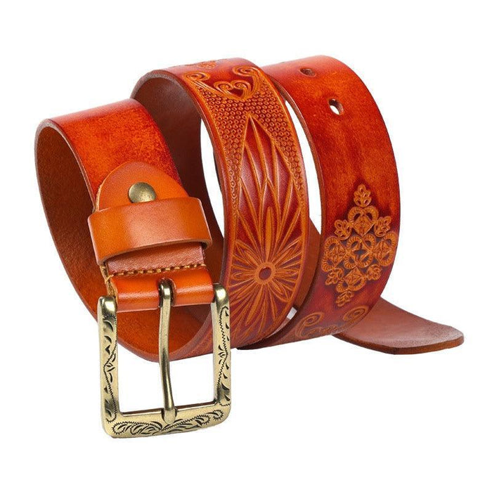 Animal print belts for women