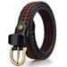 Leather belts for men with buckle