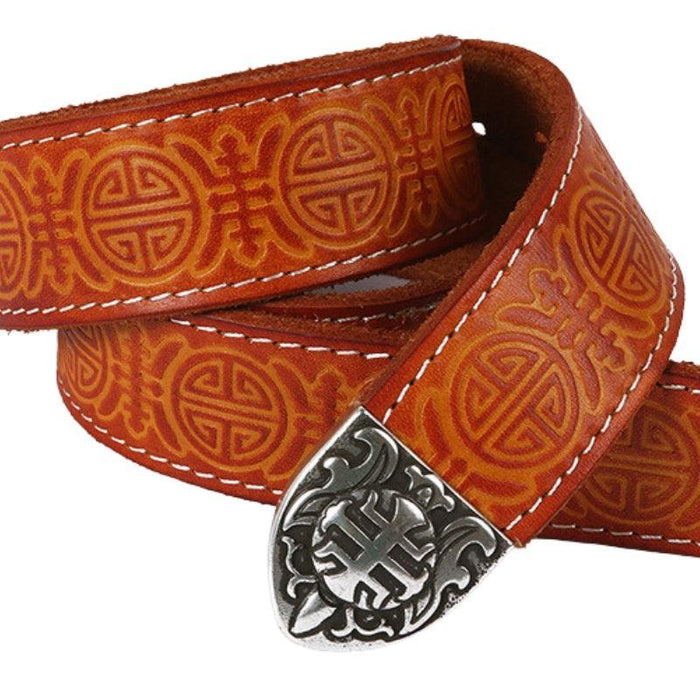 Western Leather Belt For Women, Yehuda Model