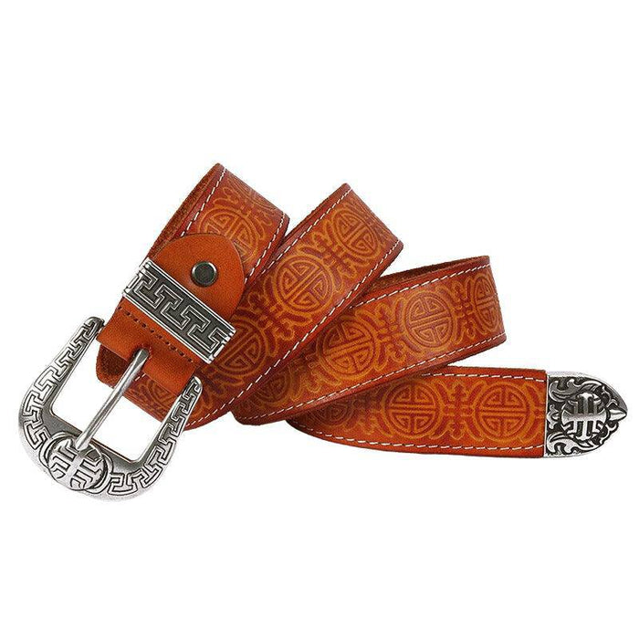 High-quality leather belt for men or women