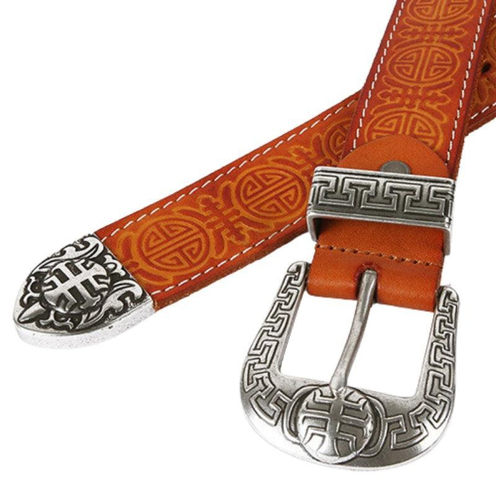 Western Leather Belt For Women, Yehuda Model