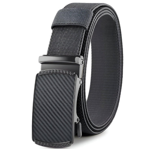 Men's Elastic Canvas Belt with Automatic Buckle