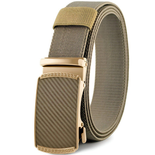 Men's Elastic Canvas Belt with Automatic Buckle