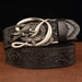 Men's leather belts with ethnic patterns