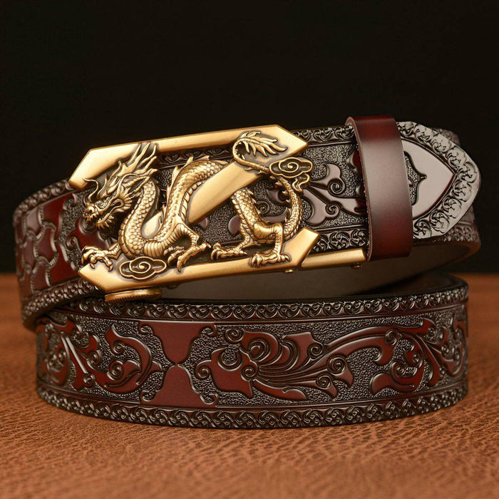 Men's leather belts for suits