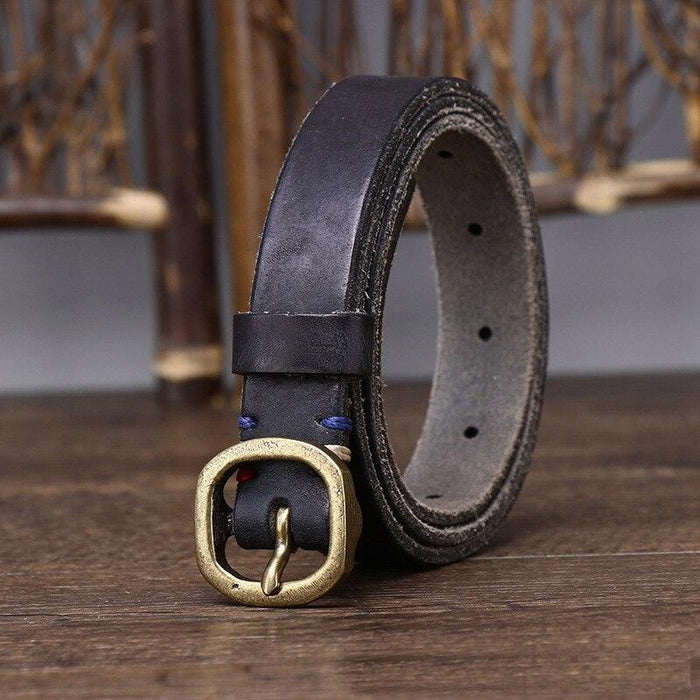 Sophisticated Thin Leather Belt For Women, Arria Model