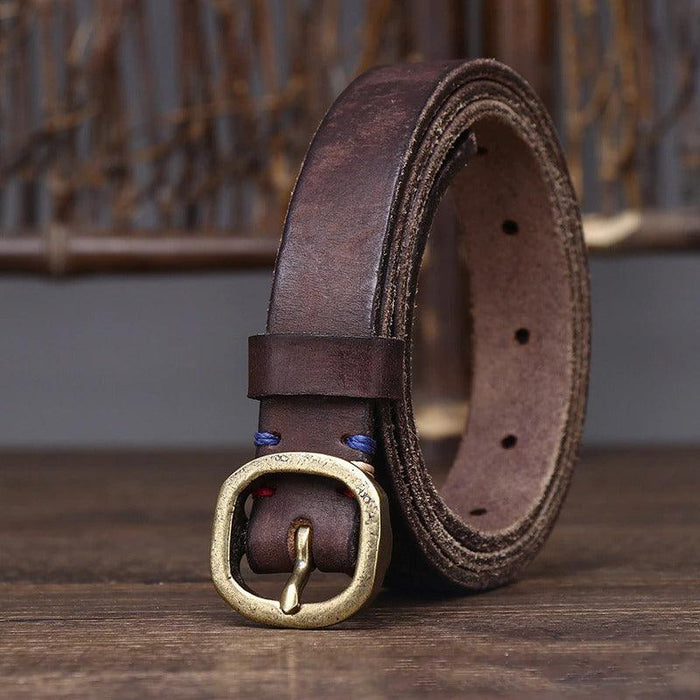 Sophisticated Thin Leather Belt For Women, Arria Model