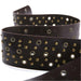 Ceinture large à œillets et rivets, pour femme, modèle Lou - Artynov | Unique Handmade Accessories