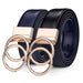 Reversible 2 in 1 Leather Belt For Women, Lena Model