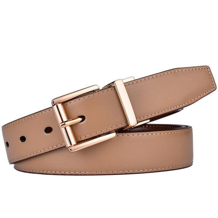 Reversible 2 in 1 Leather Belt For Women, Camille Model