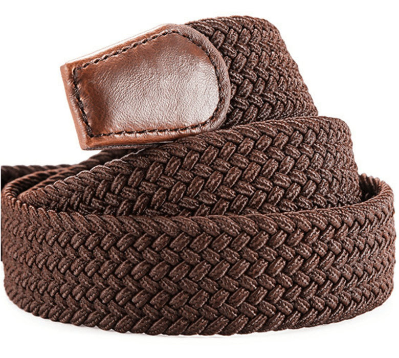 Comfortable men's braided belt