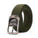 Men's elastic braided belt