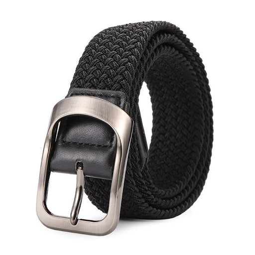 Men's elastic braided belt