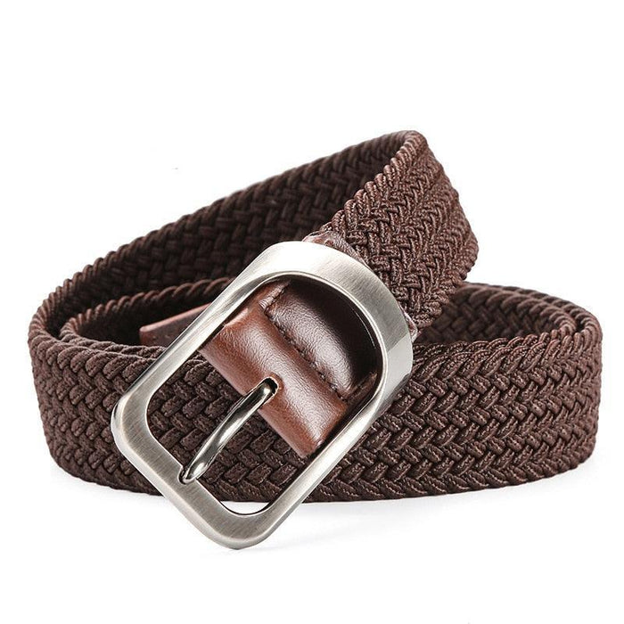 Men's belt with pin buckle