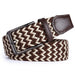 Adjustable braided belt