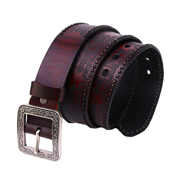 Unique Western Leather Belt For Woman, Daksha Model