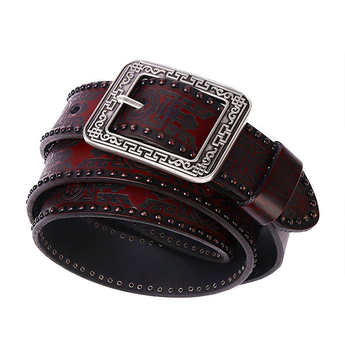 Genuine leather belt for men or women