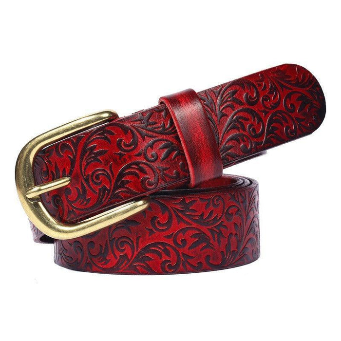 Unique Western Leather Belt For Women, Eyota Model