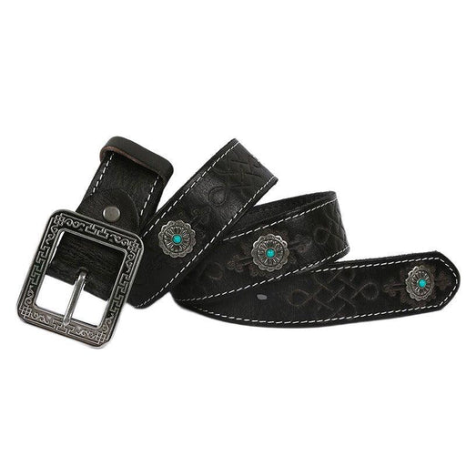 Durable leather belts for men