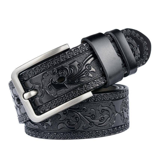 Formal leather belts for men