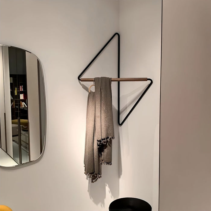 Modern Corner Towel Rack – Space-Saving Bathroom Wall Organizer