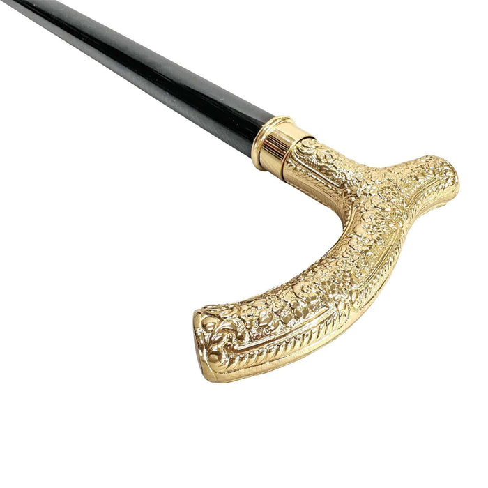 Chic Design Elegant Walking Stick - Goldplated 24K