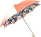 Chic Double Canopy Umbrella in a Luxurious Pink Satin