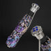 Chic Flowered Jewel Brass Folding Umbrella Elegant