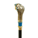 Chic Gold Plated Cobra - Hand Enamelled Walking Cane