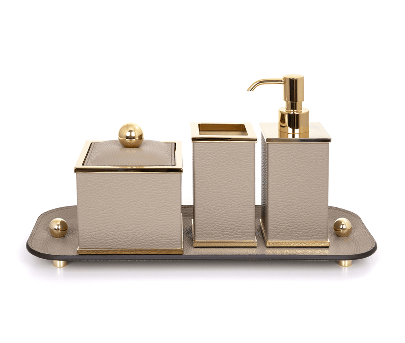 Sophisticated chic square soap dispenser with designer flair