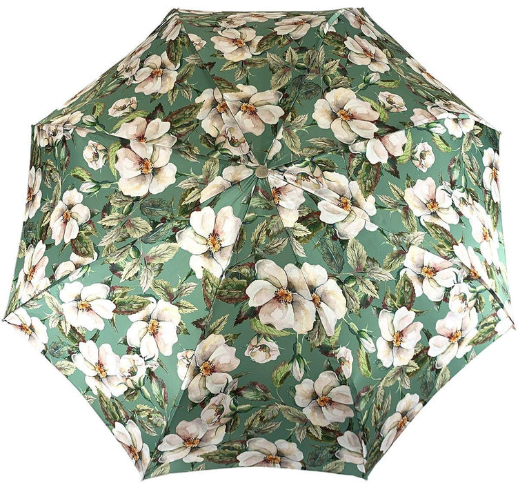 Chic Ladies Folding Umbrella in Exclusive Floral Design