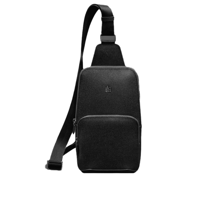 Chic Leather Sling Bag for Men – Elegant One-Shoulder Chest Pack