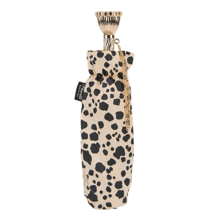 Chic Leopard Jewel Brass Unique Folding Umbrella