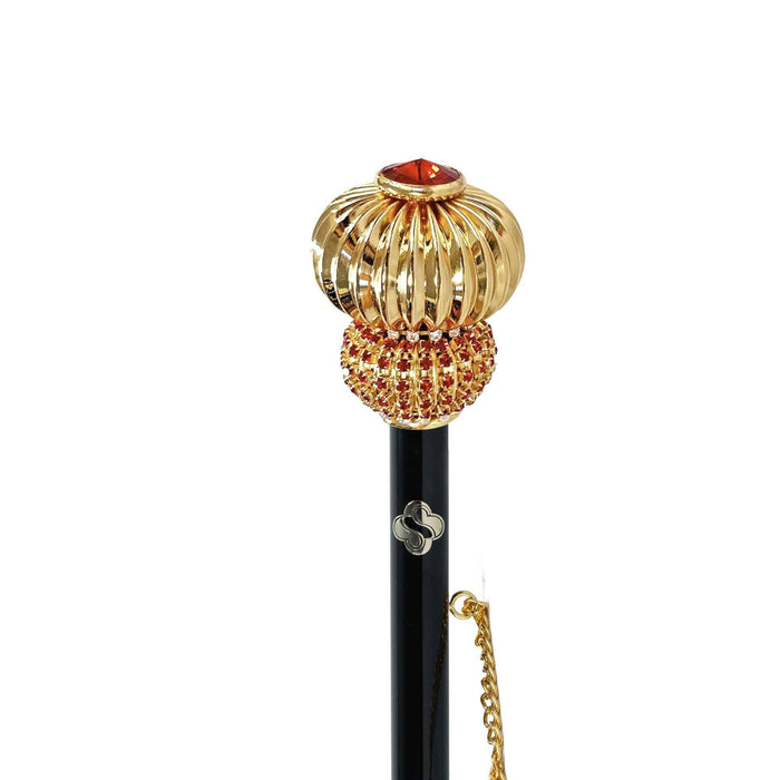 Chic Luxurious Shoehorn Adorned with Red Crystals