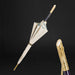 Chic Pearled Vintage Jeweled Double Cloth Umbrella