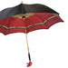 Chic Sparkling Red Leopard Design Umbrella