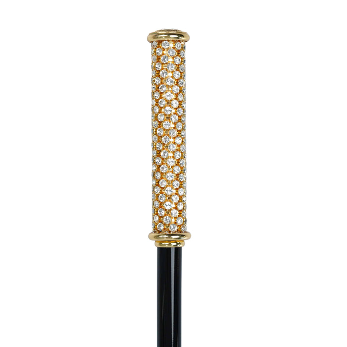 Chic Unique Crystal 24K Gold-plated Walking Stick