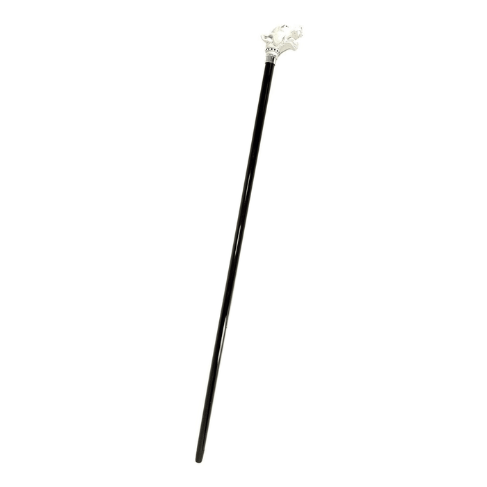 Chic Walking Stick Cane Lacquered in an Ivory Color