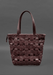 Women's luxury woven leather tote