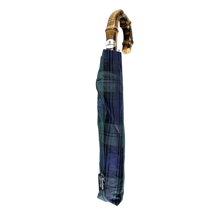 Classic and Timeless Blackwatch Tartan Men's Folding Umbrella