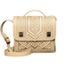 Classic Beige Leather Satchel & Briefcase: Genuine Leather Bag Collection