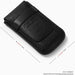 Classic Black Single Slot Leather Flap Watch Pouch