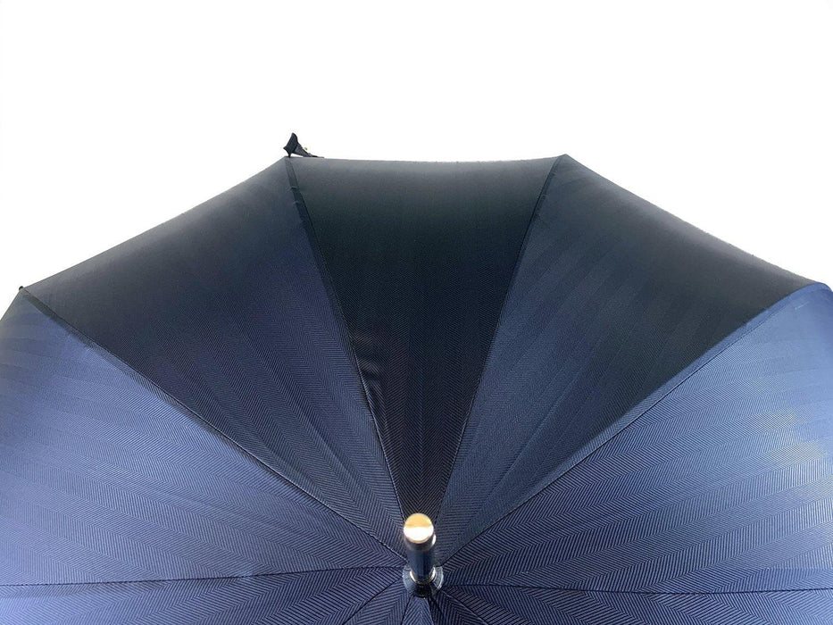 Classic Blend of Sophistication and Style Elegant Navy Blue Men's Umbrella